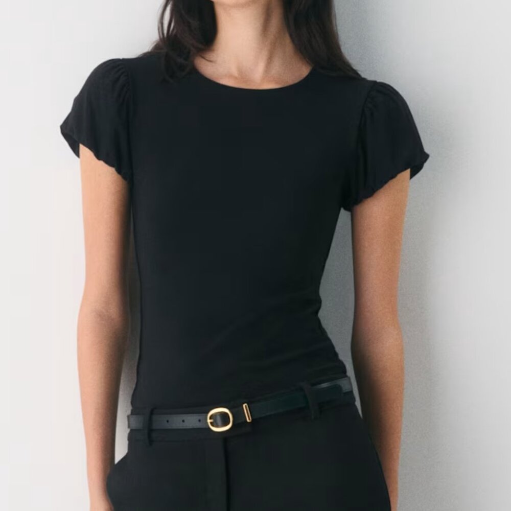NWT Aritzia Wilfrid Olympia Top In Black